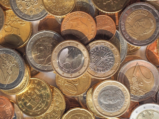 Euro coins European Union