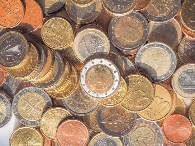 Euro coins European Union