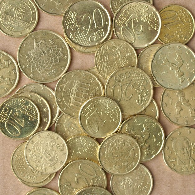 Euro coins European Union