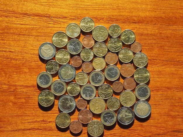 Photo euro coins, european union