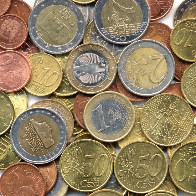 Euro coins