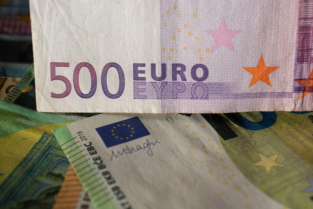 Euro currency of European Union Financial background