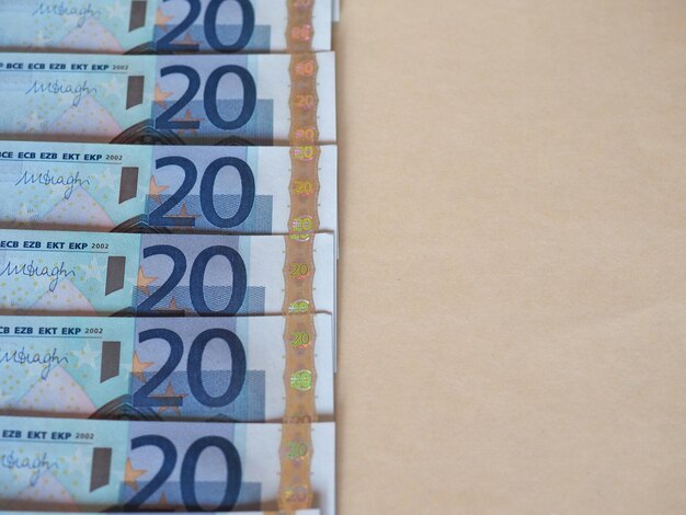 Euro (EUR) biljetten, Europese Unie (EU) met kopieerruimte