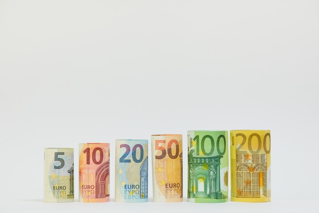 Euro geld. Euro contant geld achtergrond. Euro geld bankbiljetten