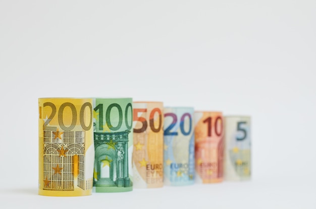 Euro Money Banknotes background texture