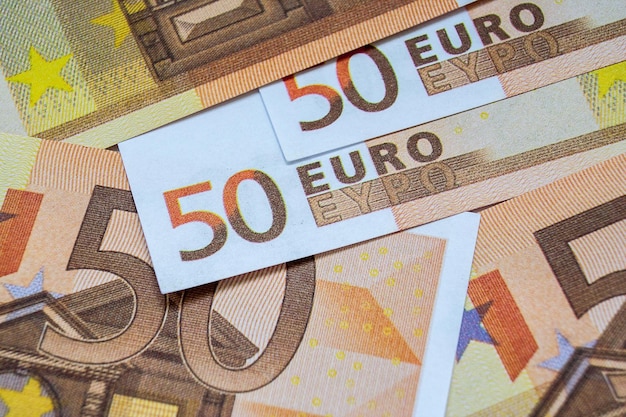 Foto euro denaro banconote e contanti 50 euro