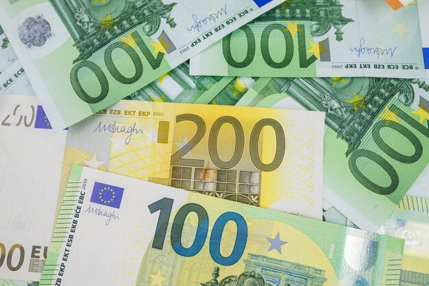ユーロのお金ユーロのお金の背景ユーロのお金紙幣