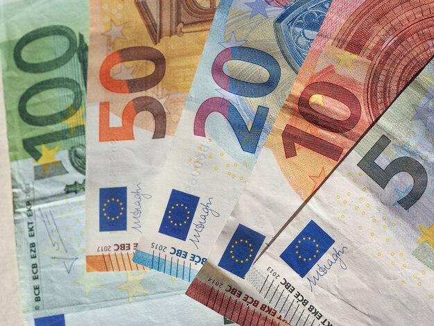 Photo euro notes, european union