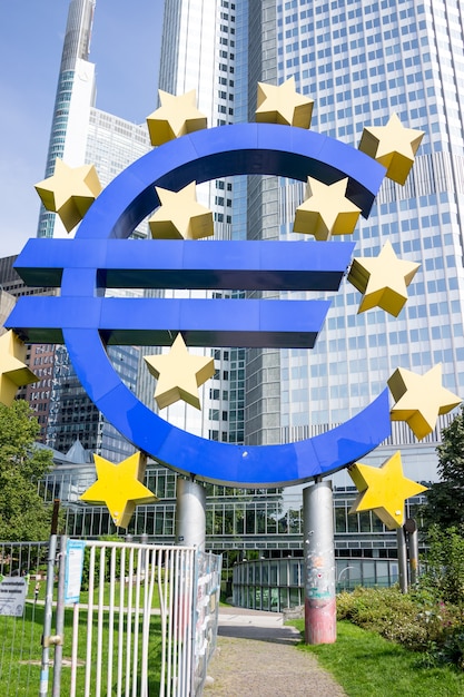 Euro symbol in Frankfurt