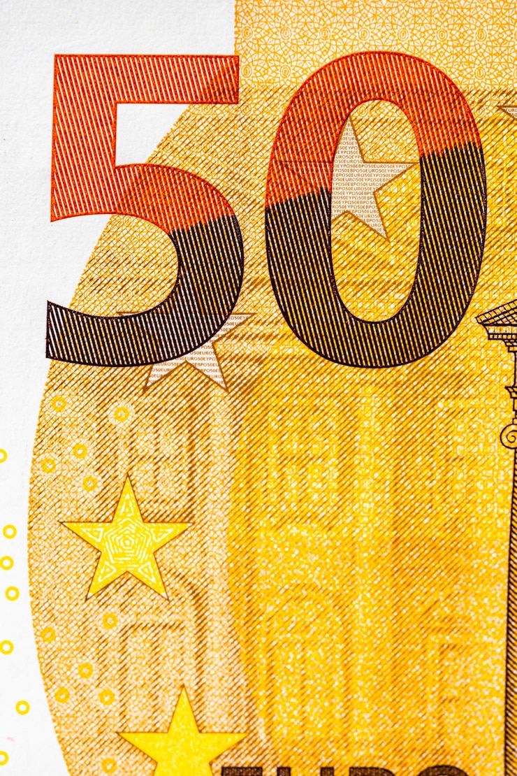 Foto euro-valuta europa inflatie euro-geld valuta van de europese unie