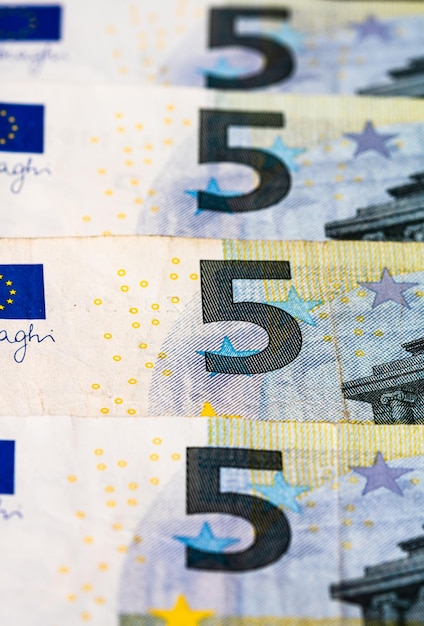 Foto euro-valuta europa inflatie euro-geld valuta van de europese unie