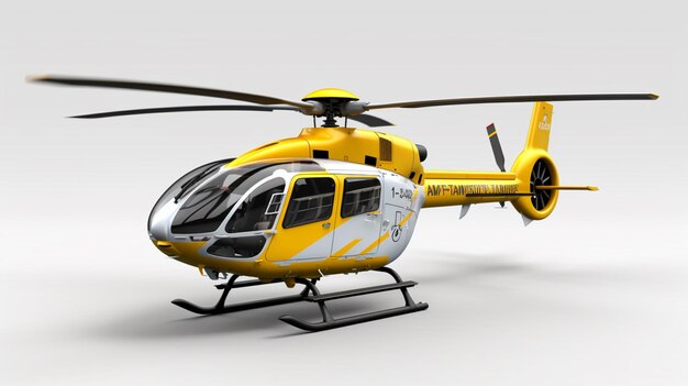 Photo eurocopter ec135 flying realistic photo professionalgenerative ai