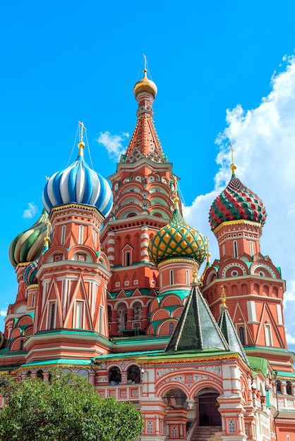 Europe. Russia. Moscow. Saint Basil's Cathedral in Red Square.