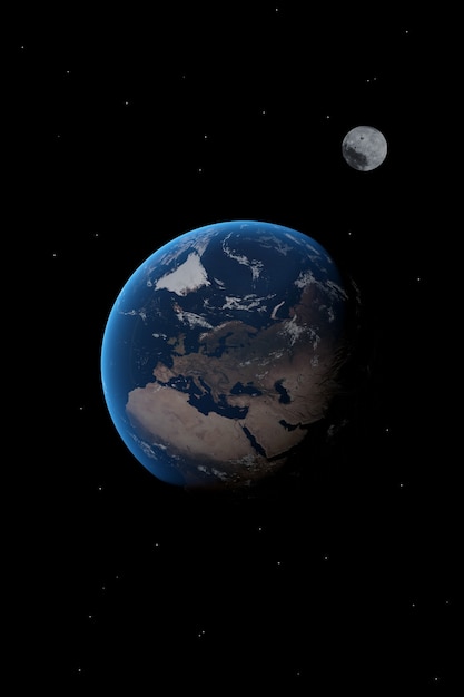 Europe view on planet Earth wallpaper