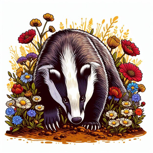 european badger