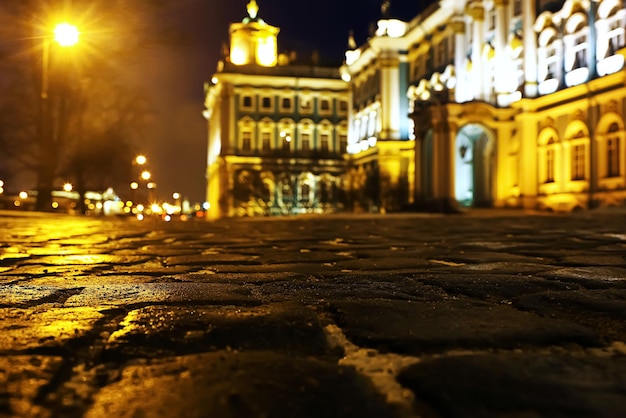 European beautiful city at night