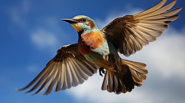 Foto beeeater europeo in volo