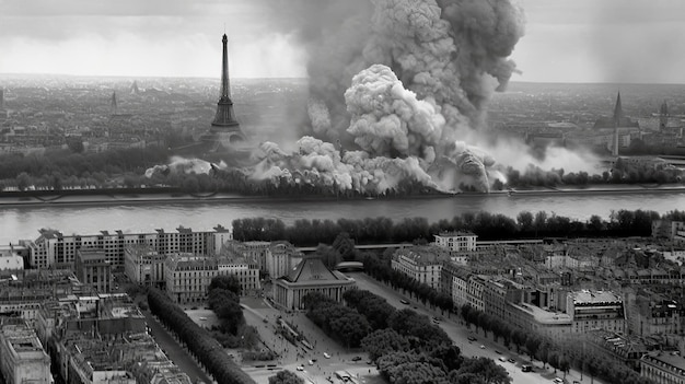 European capital after nuclear strike