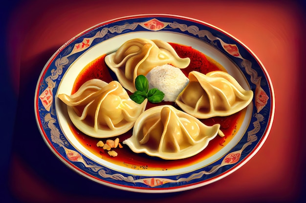 European Cuisine Pierogi food