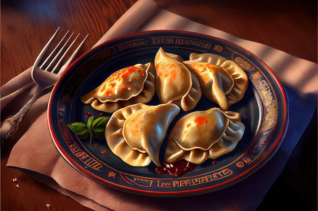 European Cuisine Pierogi food