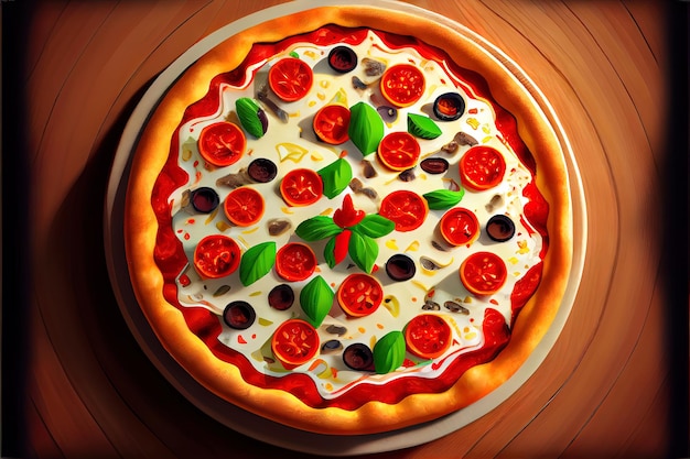 European Cuisine Pizza food