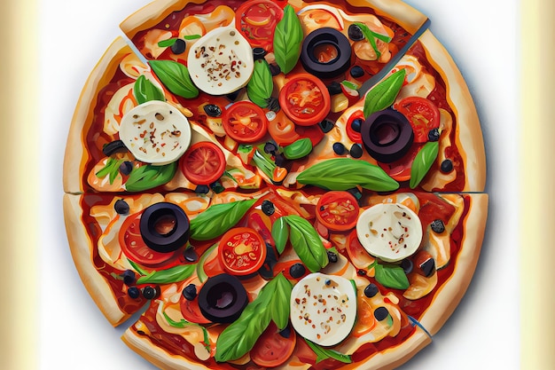 European Cuisine Pizza food