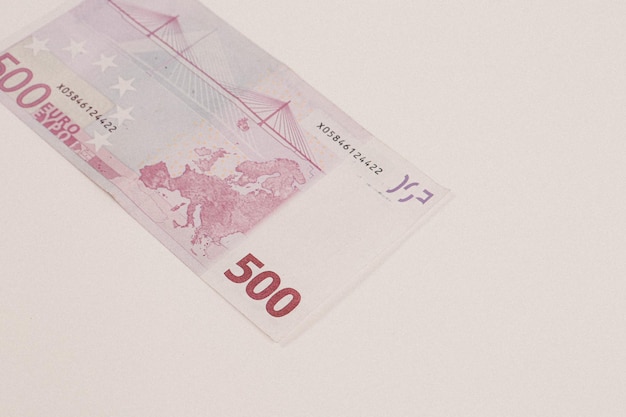 Photo european currency money euro banknotes