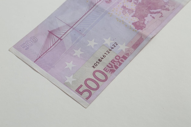 Foto banconote in euro di denaro in valuta europea
