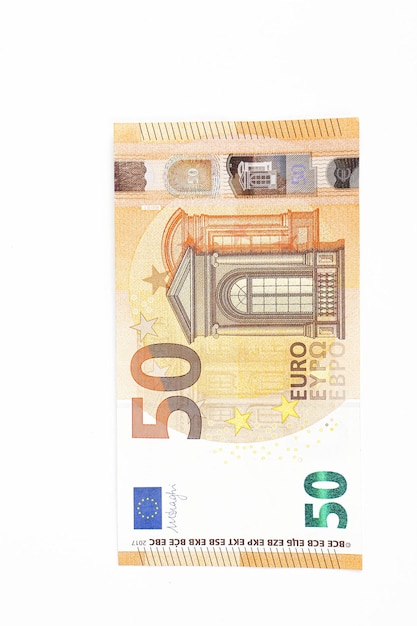 Foto banconote in euro di denaro in valuta europea