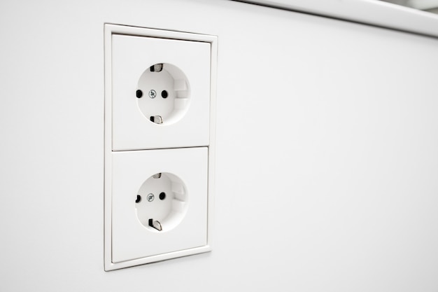 European Electrical jack socket wall mounted