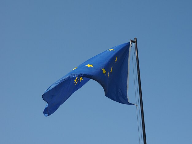 Photo european flag of europe