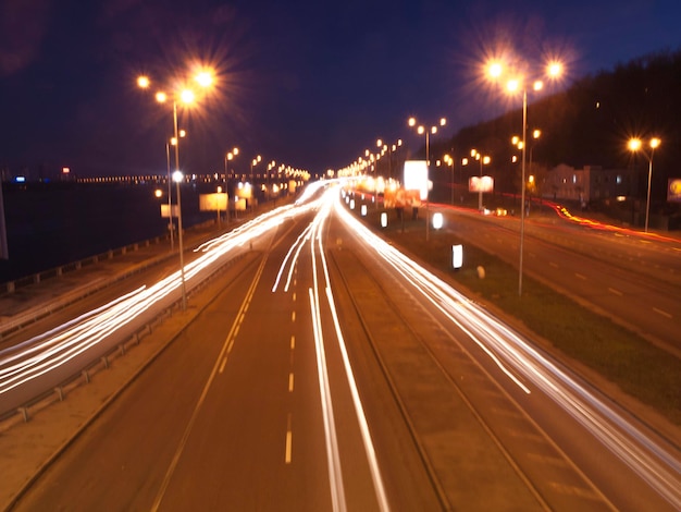 European highway at night