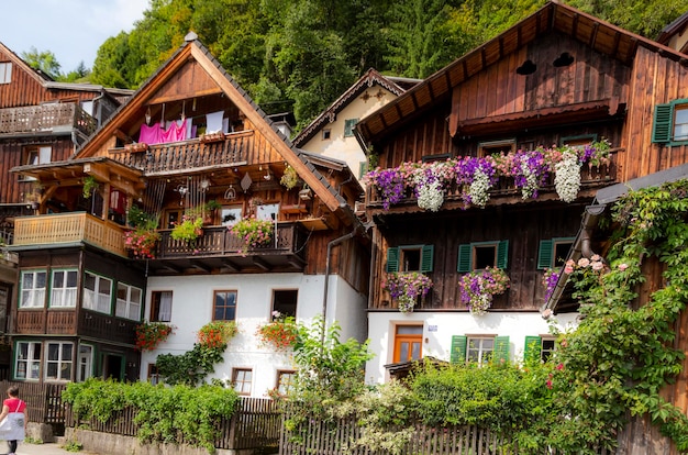 European landscapes Hallstatt is a village on Lake Hallstatt's western shore in Austria