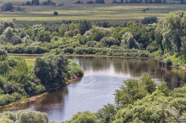 European summer river landscape russia