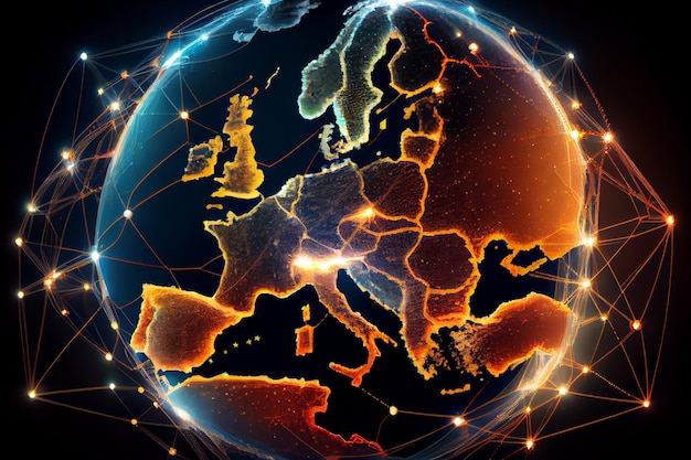 Европейская телекоммуникационная сеть подключена