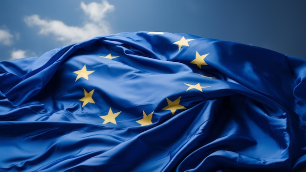 Флаг Европейского Союза: синий и желтый