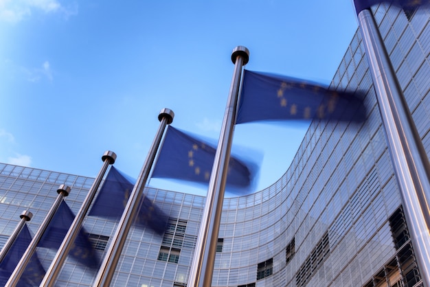 Photo european union flags