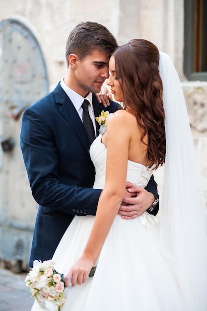 European wedding couple