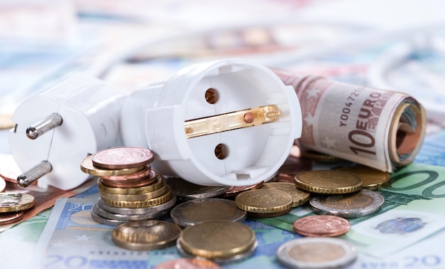 Europees geld Energieconcept