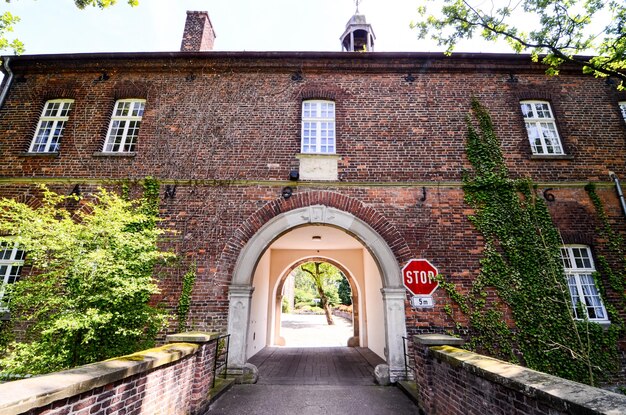 Foto europees oud oud kasteel in westfalia duitsland