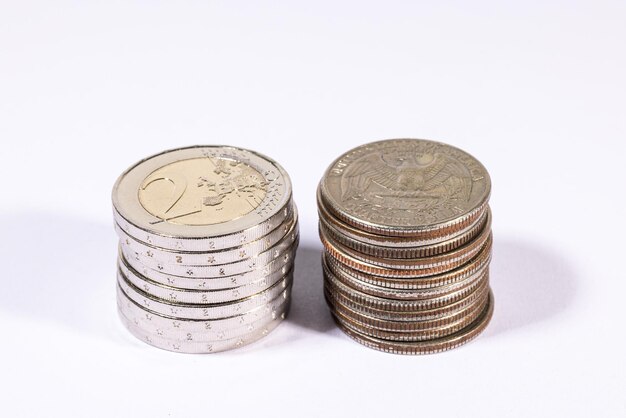 Euros from the European Union and US dollars