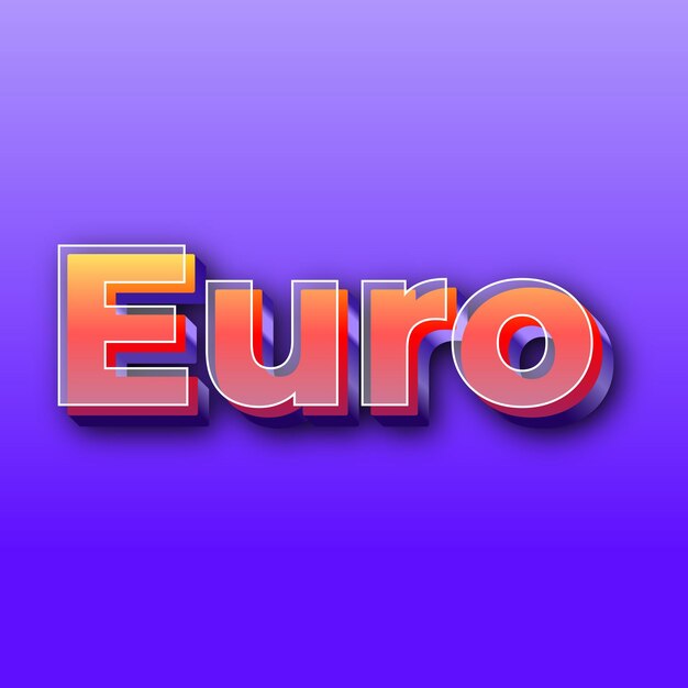 Eurotext effect jpg gradient purple background card photo