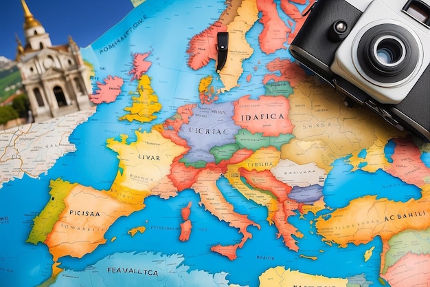 Eurotrip map travel outdoor background