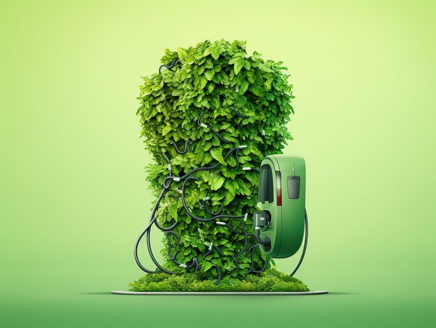 Foto caricabatterie per veicoli elettrici ambiente sano