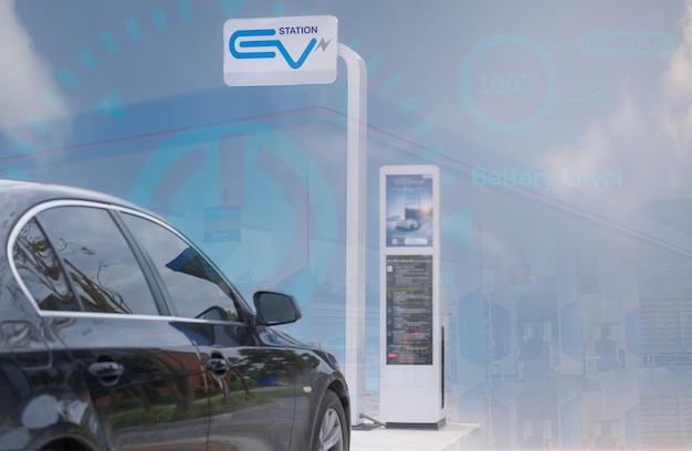 EV charging station for electric car