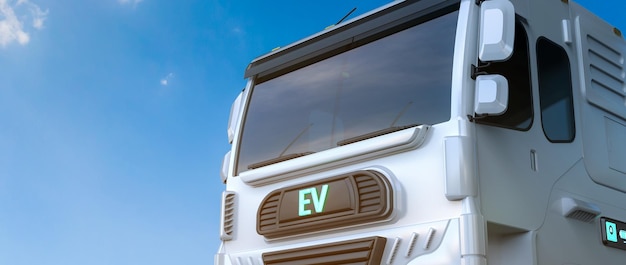 Ev logistieke vrachtwagen of elektrische vrachtwagen