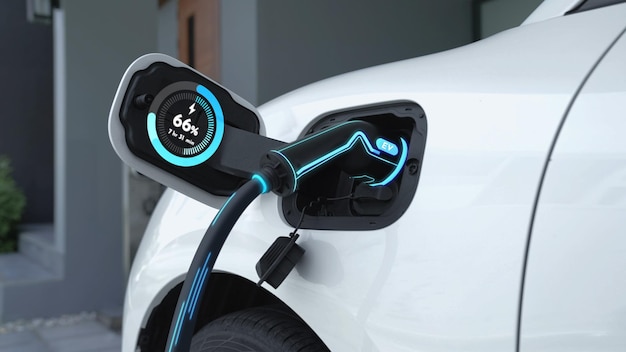 EV-oplader van thuislaadstation opladen elektrische auto Peruse