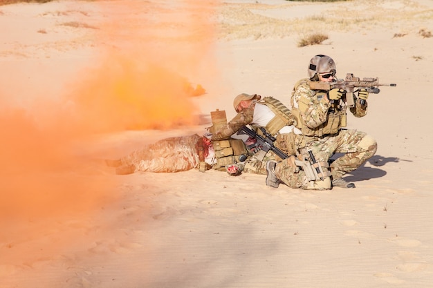 Foto evacuazione nel deserto