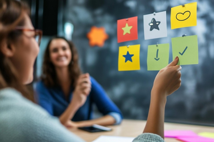 Photo evaluating participant feedback for future improve generative ai