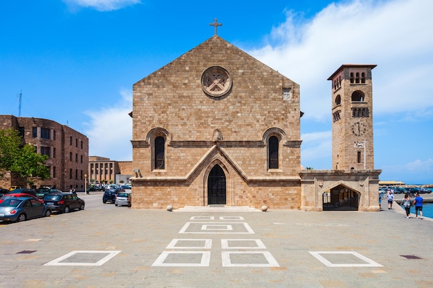 Evangelismos-kerk op het eiland Rhodos in Griekenland